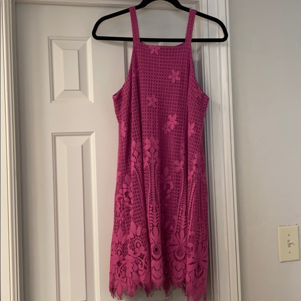 Pink/Purple dress with lace